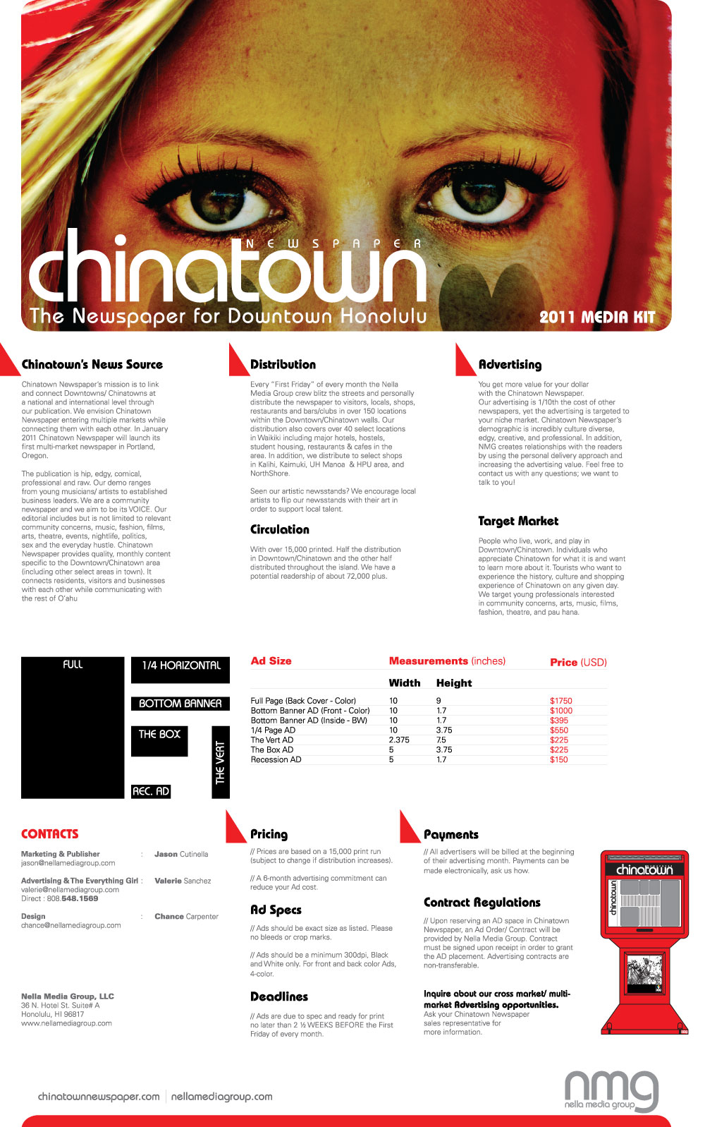 Chinatown Newspaper Honolulu Media Kit